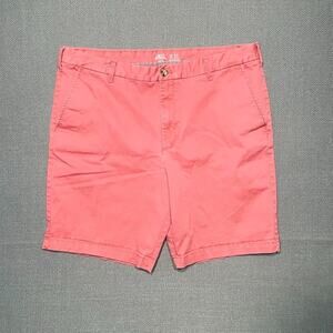IZOD Saltwater Men's Stretch Shorts Flat Front 38x9.5 Preppy Golf Picnic 38